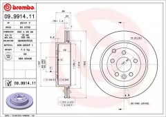���� 1 - Brembo 09.9914.11 ��������� ���� 