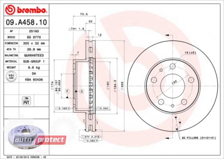 ���� 2 - Brembo 09.A458.10 ��������� ���� 