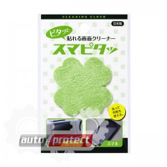  2 - Soft99 LCD Cleaning Cloth "Stick On"       (02160, 02161, 02162, 02163) ,  1, Clover . 02161
