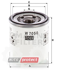  2 - Mann Filter W 7050 W 8027   