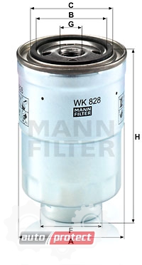  2 - Mann Filtes WK 828 x   