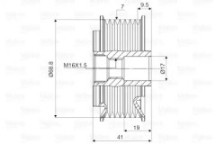 Valeo 588075 Обгонная муфта Фото 2 - Valeo 588075 Обгонная муфта