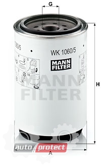  2 - Mann Filter WK 1060/5 x   