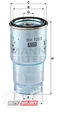  2 - Mann Filter WK 720/2 x   