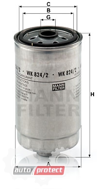 2 - Mann Filter WK 824/2   