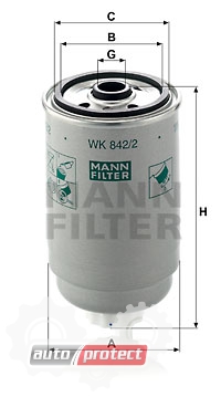  2 - Mann Filter WK 842/2   