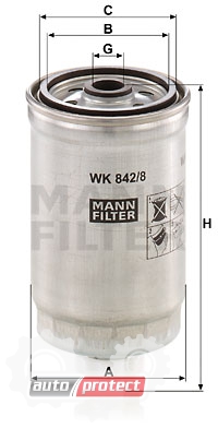  2 - Mann Filter WK 842/8   