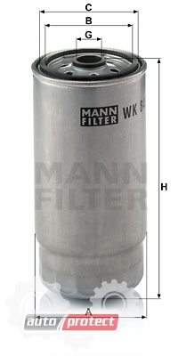  2 - Mann Filter WK 845/7    BMW 7 E38 