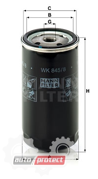  2 - Mann Filter WK 845/8   