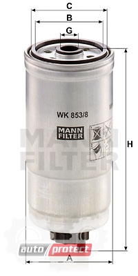  2 - Mann Filter WK 853/8   
