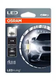  8 - Osram 6431CW-01B   Osram LED (12V 1W 6000K) 