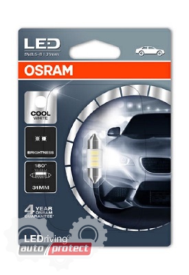  29 - Osram 6431CW-01B   Osram LED (12V 1W 6000K) 