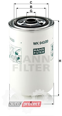  2 - Mann Filter WK 940/20   